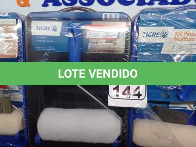 LOTE 144 - 04 KITS DE PINTURA MULTIUSO MARCA TIGRE(NOVO). (NO ESTADO) ATENÇÃO! FAZER A VISITAÇÃO ANTES DE ARREMATAR, NÃO SABEMOS SE FUNCIONA. LEILÃO NÃO TEM GARANTIA E NEM DEVOLUÇÃO, SUJEITO A POSSÍVEIS AVARIAS VISÍVEIS/OCULTAS E/OU AUSÊNCIA DE COMPONENTES.