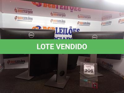 LOTE 306 - 03 MONITORES LCD MARCA DELL P/RETIRADA DE PEÇAS. (NO ESTADO) ATENÇÃO! FAZER A VISITAÇÃO ANTES DE ARREMATAR, NÃO SABEMOS SE FUNCIONA. LEILÃO NÃO TEM GARANTIA E NEM DEVOLUÇÃO, SUJEITO A POSSÍVEIS AVARIAS VISÍVEIS/OCULTAS E/OU AUSÊNCIA DE COMPONENTES.