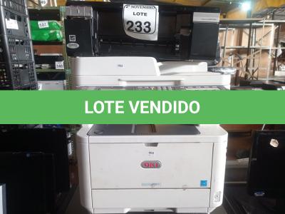 LOTE 233 - 04 IMPRESSORAS MARCAS E MODELOS DIVERSOS SENDO UMA MULTIFUNCIONAL MARCA OKI.  (NO ESTADO) ATENÇÃO! FAZER A VISITAÇÃO ANTES DE ARREMATAR, NÃO SABEMOS SE FUNCIONA. LEILÃO NÃO TEM GARANTIA E NEM DEVOLUÇÃO, SUJEITO A POSSÍVEIS AVARIAS VISÍVEIS/OCULTAS E/OU AUSÊNCIA DE COMPONENTES.