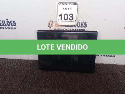 LOTE 103 - 01 NOTEBOOK MARCA TOSHIBA. (NO ESTADO) ATENÇÃO! FAZER A VISITAÇÃO ANTES DE ARREMATAR, NÃO SABEMOS SE FUNCIONA. LEILÃO NÃO TEM GARANTIA E NEM DEVOLUÇÃO, SUJEITO A POSSÍVEIS AVARIAS VISÍVEIS/OCULTAS E/OU AUSÊNCIA DE COMPONENTES.