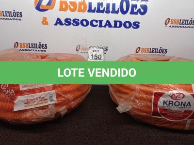 LOTE 150 - 02 ROLOS ELETRODUTOS CORRUGADOS 25MM(NOVO). (NO ESTADO) ATENÇÃO! FAZER A VISITAÇÃO ANTES DE ARREMATAR, NÃO SABEMOS SE FUNCIONA. LEILÃO NÃO TEM GARANTIA E NEM DEVOLUÇÃO, SUJEITO A POSSÍVEIS AVARIAS VISÍVEIS/OCULTAS E/OU AUSÊNCIA DE COMPONENTES.