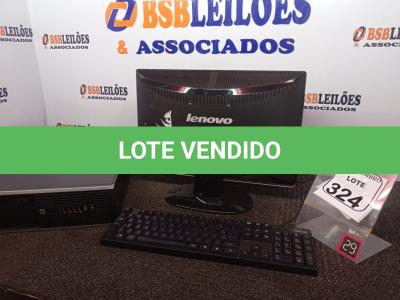 LOTE 324 - 01 CPU MARCA HP, 01 MONITOR MARCA LENOVO E 01 TECLADO. (NO ESTADO) ATENÇÃO! FAZER A VISITAÇÃO ANTES DE ARREMATAR, NÃO SABEMOS SE FUNCIONA. LEILÃO NÃO TEM GARANTIA E NEM DEVOLUÇÃO, SUJEITO A POSSÍVEIS AVARIAS VISÍVEIS/OCULTAS E/OU AUSÊNCIA DE COMPONENTES.