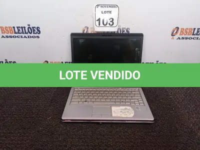 LOTE 103 - 01 NOTEBOOK MARCA TOSHIBA. (NO ESTADO) ATENÇÃO! FAZER A VISITAÇÃO ANTES DE ARREMATAR, NÃO SABEMOS SE FUNCIONA. LEILÃO NÃO TEM GARANTIA E NEM DEVOLUÇÃO, SUJEITO A POSSÍVEIS AVARIAS VISÍVEIS/OCULTAS E/OU AUSÊNCIA DE COMPONENTES.