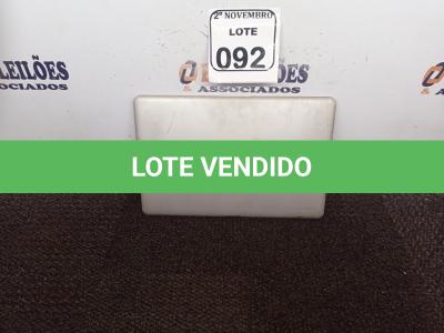 LOTE 092 - 01 NOTEBOOK MARCA POSITIVO. (NO ESTADO) ATENÇÃO! FAZER A VISITAÇÃO ANTES DE ARREMATAR, NÃO SABEMOS SE FUNCIONA. LEILÃO NÃO TEM GARANTIA E NEM DEVOLUÇÃO, SUJEITO A POSSÍVEIS AVARIAS VISÍVEIS/OCULTAS E/OU AUSÊNCIA DE COMPONENTES.