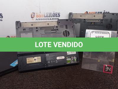 LOTE 315 - 03 NOTEBOOKS MARCAS E MODELOS DIVERSOS P/RETIRADA DE PEÇAS. (NO ESTADO) ATENÇÃO! FAZER A VISITAÇÃO ANTES DE ARREMATAR, NÃO SABEMOS SE FUNCIONA. LEILÃO NÃO TEM GARANTIA E NEM DEVOLUÇÃO, SUJEITO A POSSÍVEIS AVARIAS VISÍVEIS/OCULTAS E/OU AUSÊNCIA DE COMPONENTES.