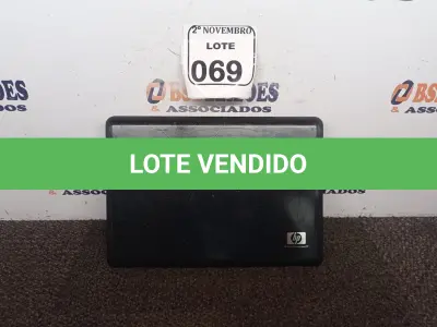 LOTE 069 - 01 NOTEBOOK MARCA HP. (NO ESTADO) ATENÇÃO! FAZER A VISITAÇÃO ANTES DE ARREMATAR, NÃO SABEMOS SE FUNCIONA. LEILÃO NÃO TEM GARANTIA E NEM DEVOLUÇÃO, SUJEITO A POSSÍVEIS AVARIAS VISÍVEIS/OCULTAS E/OU AUSÊNCIA DE COMPONENTES.