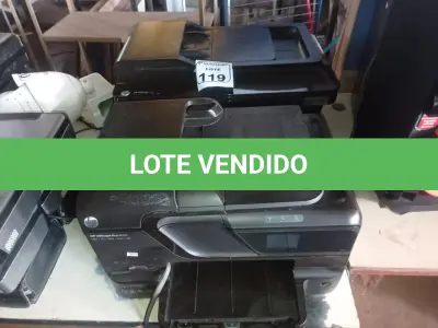 LOTE 119 - 02 IMPRESSORAS MULTIFUNCIONAIS MARCA HP. (NO ESTADO) ATENÇÃO! FAZER A VISITAÇÃO ANTES DE ARREMATAR, NÃO SABEMOS SE FUNCIONA. LEILÃO NÃO TEM GARANTIA E NEM DEVOLUÇÃO, SUJEITO A POSSÍVEIS AVARIAS VISÍVEIS/OCULTAS E/OU AUSÊNCIA DE COMPONENTES.