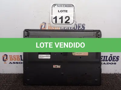 LOTE 112 - 01 NOTEBOOK MARCA ACER. (NO ESTADO) ATENÇÃO! FAZER A VISITAÇÃO ANTES DE ARREMATAR, NÃO SABEMOS SE FUNCIONA. LEILÃO NÃO TEM GARANTIA E NEM DEVOLUÇÃO, SUJEITO A POSSÍVEIS AVARIAS VISÍVEIS/OCULTAS E/OU AUSÊNCIA DE COMPONENTES.