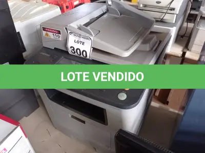LOTE 300 - 01 IMPRESSORA MULTIFUNCIONAL MARCA SAMSUNG MODELO SCX5835FN. (NO ESTADO) ATENÇÃO! FAZER A VISITAÇÃO ANTES DE ARREMATAR, NÃO SABEMOS SE FUNCIONA. LEILÃO NÃO TEM GARANTIA E NEM DEVOLUÇÃO, SUJEITO A POSSÍVEIS AVARIAS VISÍVEIS/OCULTAS E/OU AUSÊNCIA DE COMPONENTES.