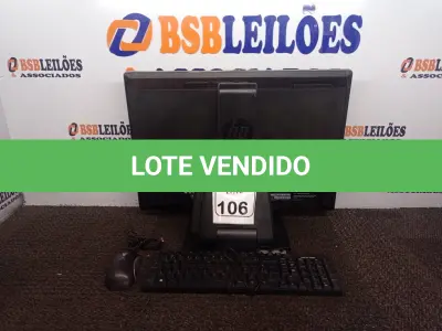 LOTE 106 - 01 ALL IN ON MARCA HP C/TECLADO E MOUSE. (NO ESTADO) ATENÇÃO! FAZER A VISITAÇÃO ANTES DE ARREMATAR, NÃO SABEMOS SE FUNCIONA. LEILÃO NÃO TEM GARANTIA E NEM DEVOLUÇÃO, SUJEITO A POSSÍVEIS AVARIAS VISÍVEIS/OCULTAS E/OU AUSÊNCIA DE COMPONENTES.