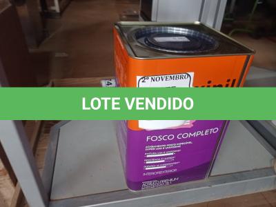 LOTE 067 - 01 LATA DE TINTA BRANCO NEVE FOSCO 18L INTERNA/EXTERNA SUVINIL (NOVO). (NO ESTADO) ATENÇÃO! FAZER A VISITAÇÃO ANTES DE ARREMATAR, NÃO SABEMOS SE FUNCIONA. LEILÃO NÃO TEM GARANTIA E NEM DEVOLUÇÃO, SUJEITO A POSSÍVEIS AVARIAS VISÍVEIS/OCULTAS E/OU AUSÊNCIA DE COMPONENTES.