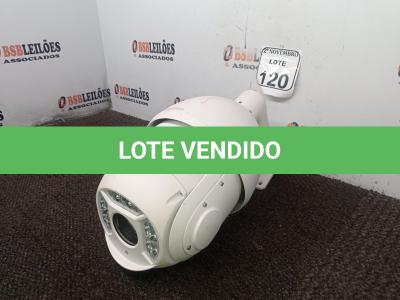 LOTE 120 - 01 CÂMERA DOME MARCA EAGLEVISION. (NO ESTADO) ATENÇÃO! FAZER A VISITAÇÃO ANTES DE ARREMATAR, NÃO SABEMOS SE FUNCIONA. LEILÃO NÃO TEM GARANTIA E NEM DEVOLUÇÃO, SUJEITO A POSSÍVEIS AVARIAS VISÍVEIS/OCULTAS E/OU AUSÊNCIA DE COMPONENTES.