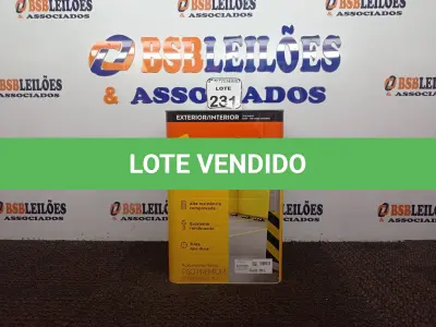 LOTE 231 - 01 LATA DE TINTA PARA PISO CINZA FOSCO ESCURO MARCA SUVINIL 18L(NOVO). (NO ESTADO) ATENÇÃO! FAZER A VISITAÇÃO ANTES DE ARREMATAR, NÃO SABEMOS SE FUNCIONA. LEILÃO NÃO TEM GARANTIA E NEM DEVOLUÇÃO, SUJEITO A POSSÍVEIS AVARIAS VISÍVEIS/OCULTAS E/OU AUSÊNCIA DE COMPONENTES.