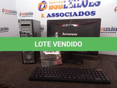 LOTE 324 - 01 CPU MARCA HP, 01 MONITOR MARCA LENOVO E 01 TECLADO. (NO ESTADO) ATENÇÃO! FAZER A VISITAÇÃO ANTES DE ARREMATAR, NÃO SABEMOS SE FUNCIONA. LEILÃO NÃO TEM GARANTIA E NEM DEVOLUÇÃO, SUJEITO A POSSÍVEIS AVARIAS VISÍVEIS/OCULTAS E/OU AUSÊNCIA DE COMPONENTES.
