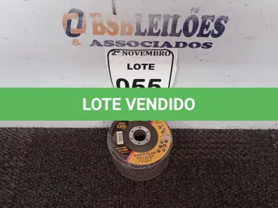 LOTE 055 - 10 DISCOS FLAP 115X22MM ÓXIDO DE ALUMÍNIO MARCA FERTAK(NOVO). (NO ESTADO) ATENÇÃO! FAZER A VISITAÇÃO ANTES DE ARREMATAR, NÃO SABEMOS SE FUNCIONA. LEILÃO NÃO TEM GARANTIA E NEM DEVOLUÇÃO, SUJEITO A POSSÍVEIS AVARIAS VISÍVEIS/OCULTAS E/OU AUSÊNCIA DE COMPONENTES.