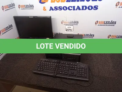 LOTE 271 - 01 CPU MARCA HP, 01 MONITOR MARCA LENOVO E 01 TECLADO. (NO ESTADO) ATENÇÃO! FAZER A VISITAÇÃO ANTES DE ARREMATAR, NÃO SABEMOS SE FUNCIONA. LEILÃO NÃO TEM GARANTIA E NEM DEVOLUÇÃO, SUJEITO A POSSÍVEIS AVARIAS VISÍVEIS/OCULTAS E/OU AUSÊNCIA DE COMPONENTES.
