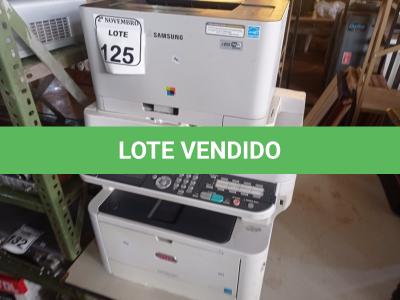 LOTE 125 - 02 IMPRESSORAS MULTIFUNCIONAIS MARCA OKI E SAMSUMG. (NO ESTADO) ATENÇÃO! FAZER A VISITAÇÃO ANTES DE ARREMATAR, NÃO SABEMOS SE FUNCIONA. LEILÃO NÃO TEM GARANTIA E NEM DEVOLUÇÃO, SUJEITO A POSSÍVEIS AVARIAS VISÍVEIS/OCULTAS E/OU AUSÊNCIA DE COMPONENTES.
