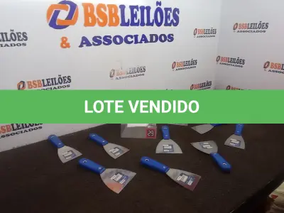 LOTE 341 - 09 ESPÁTULAS MODELOS DIVERSOS MARCA TIGRE(NOVO). (NO ESTADO) ATENÇÃO! FAZER A VISITAÇÃO ANTES DE ARREMATAR, NÃO SABEMOS SE FUNCIONA. LEILÃO NÃO TEM GARANTIA E NEM DEVOLUÇÃO, SUJEITO A POSSÍVEIS AVARIAS VISÍVEIS/OCULTAS E/OU AUSÊNCIA DE COMPONENTES.