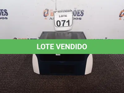 LOTE 071 - 01 IMPRESSORA DE CARTÃO PVC CRACHÁ MARCA IITA. (NO ESTADO) ATENÇÃO! FAZER A VISITAÇÃO ANTES DE ARREMATAR, NÃO SABEMOS SE FUNCIONA. LEILÃO NÃO TEM GARANTIA E NEM DEVOLUÇÃO, SUJEITO A POSSÍVEIS AVARIAS VISÍVEIS/OCULTAS E/OU AUSÊNCIA DE COMPONENTES.