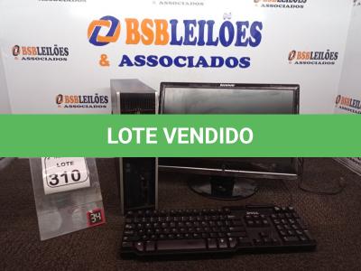 LOTE 310 - 01 CPU MARCA HP, 01 MONITOR MARCA LENOVO E 01 TECLADO. (NO ESTADO) ATENÇÃO! FAZER A VISITAÇÃO ANTES DE ARREMATAR, NÃO SABEMOS SE FUNCIONA. LEILÃO NÃO TEM GARANTIA E NEM DEVOLUÇÃO, SUJEITO A POSSÍVEIS AVARIAS VISÍVEIS/OCULTAS E/OU AUSÊNCIA DE COMPONENTES.