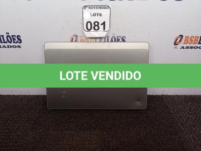 LOTE 081 - 01 NOTEBOOK MARCA HP. (NO ESTADO) ATENÇÃO! FAZER A VISITAÇÃO ANTES DE ARREMATAR, NÃO SABEMOS SE FUNCIONA. LEILÃO NÃO TEM GARANTIA E NEM DEVOLUÇÃO, SUJEITO A POSSÍVEIS AVARIAS VISÍVEIS/OCULTAS E/OU AUSÊNCIA DE COMPONENTES.