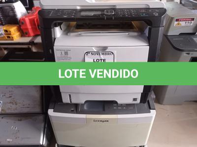 LOTE 302 - 04 IMPRESSORAS MARCAS E MODELOS DIVERSOS SENDO UMA MULTIFUNCIONAL. (NO ESTADO) ATENÇÃO! FAZER A VISITAÇÃO ANTES DE ARREMATAR, NÃO SABEMOS SE FUNCIONA. LEILÃO NÃO TEM GARANTIA E NEM DEVOLUÇÃO, SUJEITO A POSSÍVEIS AVARIAS VISÍVEIS/OCULTAS E/OU AUSÊNCIA DE COMPONENTES.