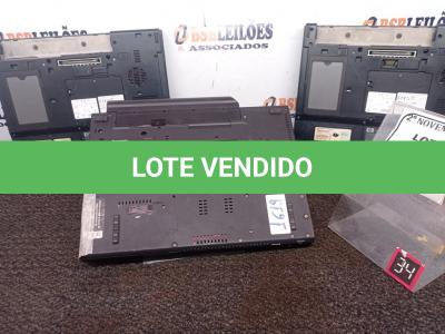 LOTE 315 - 03 NOTEBOOKS MARCAS E MODELOS DIVERSOS P/RETIRADA DE PEÇAS. (NO ESTADO) ATENÇÃO! FAZER A VISITAÇÃO ANTES DE ARREMATAR, NÃO SABEMOS SE FUNCIONA. LEILÃO NÃO TEM GARANTIA E NEM DEVOLUÇÃO, SUJEITO A POSSÍVEIS AVARIAS VISÍVEIS/OCULTAS E/OU AUSÊNCIA DE COMPONENTES.