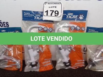 LOTE 179 - 06 TORNEIRAS MODELOS DIVERSOS MARCA TIGRE(NOVO). (NO ESTADO) ATENÇÃO! FAZER A VISITAÇÃO ANTES DE ARREMATAR, NÃO SABEMOS SE FUNCIONA. LEILÃO NÃO TEM GARANTIA E NEM DEVOLUÇÃO, SUJEITO A POSSÍVEIS AVARIAS VISÍVEIS/OCULTAS E/OU AUSÊNCIA DE COMPONENTES.