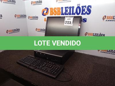 LOTE 223 - 01 CPU MARCA HP, 01 MONITOR MARCA LENOVO E 01 TECLADO. (NO ESTADO) ATENÇÃO! FAZER A VISITAÇÃO ANTES DE ARREMATAR, NÃO SABEMOS SE FUNCIONA. LEILÃO NÃO TEM GARANTIA E NEM DEVOLUÇÃO, SUJEITO A POSSÍVEIS AVARIAS VISÍVEIS/OCULTAS E/OU AUSÊNCIA DE COMPONENTES.