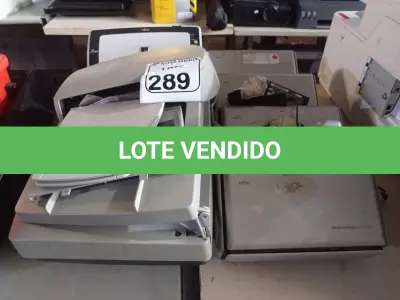 LOTE 289 - 06 SCANNER’S MARCAS E MODELOS DIVERSOS. (NO ESTADO) ATENÇÃO! FAZER A VISITAÇÃO ANTES DE ARREMATAR, NÃO SABEMOS SE FUNCIONA. LEILÃO NÃO TEM GARANTIA E NEM DEVOLUÇÃO, SUJEITO A POSSÍVEIS AVARIAS VISÍVEIS/OCULTAS E/OU AUSÊNCIA DE COMPONENTES.