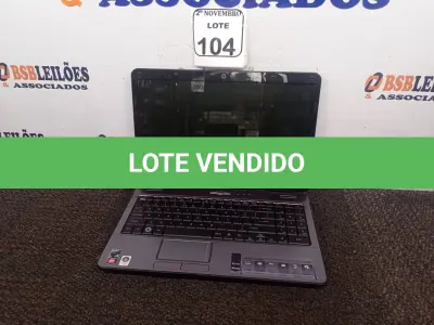 LOTE 104 - 01 NOTEBOOK MARCA ACER. (NO ESTADO) ATENÇÃO! FAZER A VISITAÇÃO ANTES DE ARREMATAR, NÃO SABEMOS SE FUNCIONA. LEILÃO NÃO TEM GARANTIA E NEM DEVOLUÇÃO, SUJEITO A POSSÍVEIS AVARIAS VISÍVEIS/OCULTAS E/OU AUSÊNCIA DE COMPONENTES.