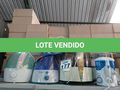 LOTE 177 - 05 UMIDIFICADORES MARCAS E MODELOS DIVERSOS. (NO ESTADO) ATENÇÃO! FAZER A VISITAÇÃO ANTES DE ARREMATAR, NÃO SABEMOS SE FUNCIONA. LEILÃO NÃO TEM GARANTIA E NEM DEVOLUÇÃO, SUJEITO A POSSÍVEIS AVARIAS VISÍVEIS/OCULTAS E/OU AUSÊNCIA DE COMPONENTES.