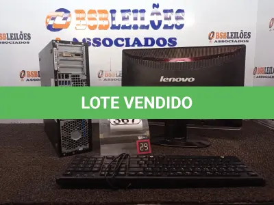 LOTE 367 - 01 CPU HP 01 MONITOR LENOVO E 01 TECLADO. (NO ESTADO) ATENÇÃO! FAZER A VISITAÇÃO ANTES DE ARREMATAR, NÃO SABEMOS SE FUNCIONA. LEILÃO NÃO TEM GARANTIA E NEM DEVOLUÇÃO, SUJEITO A POSSÍVEIS AVARIAS VISÍVEIS/OCULTAS E/OU AUSÊNCIA DE COMPONENTES.