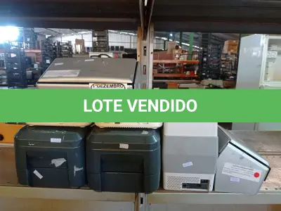 LOTE 158 - 02 IMPRESSORAS DE ETIQUETA MARCA ZEBRA, 02 ROTEADORES E 02 SCANNERS MARCA FUJITSU. (NO ESTADO) ATENÇÃO! FAZER A VISITAÇÃO ANTES DE ARREMATAR, NÃO SABEMOS SE FUNCIONA. LEILÃO NÃO TEM GARANTIA E NEM DEVOLUÇÃO, SUJEITO A POSSÍVEIS AVARIAS VISÍVEIS/OCULTAS E/OU AUSÊNCIA DE COMPONENTES.