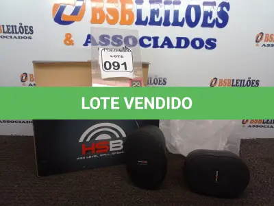 LOTE 091 - 01 ÁUDIO SPEAKER MARCA HOTSOUND MODELO HSB-3WPP(NOVO). (NO ESTADO) ATENÇÃO! FAZER A VISITAÇÃO ANTES DE ARREMATAR, NÃO SABEMOS SE FUNCIONA. LEILÃO NÃO TEM GARANTIA E NEM DEVOLUÇÃO, SUJEITO A POSSÍVEIS AVARIAS VISÍVEIS/OCULTAS E/OU AUSÊNCIA DE COMPONENTES.