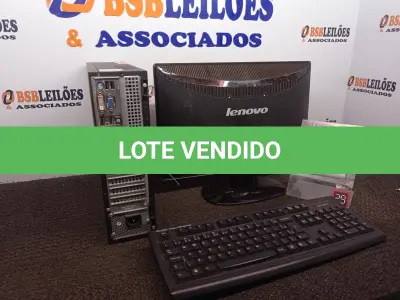 LOTE 358 - 01 CPU ITAUTEC, 01 MONITOR LENOVO E 01 TECLADO. (NO ESTADO) ATENÇÃO! FAZER A VISITAÇÃO ANTES DE ARREMATAR, NÃO SABEMOS SE FUNCIONA. LEILÃO NÃO TEM GARANTIA E NEM DEVOLUÇÃO, SUJEITO A POSSÍVEIS AVARIAS VISÍVEIS/OCULTAS E/OU AUSÊNCIA DE COMPONENTES.