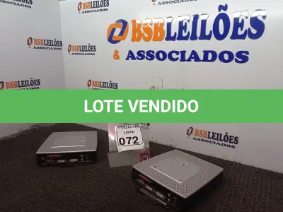 LOTE 072 - 02 MINIS CPU’S MARCA HP. (NO ESTADO) ATENÇÃO! FAZER A VISITAÇÃO ANTES DE ARREMATAR, NÃO SABEMOS SE FUNCIONA. LEILÃO NÃO TEM GARANTIA E NEM DEVOLUÇÃO, SUJEITO A POSSÍVEIS AVARIAS VISÍVEIS/OCULTAS E/OU AUSÊNCIA DE COMPONENTES.