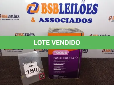 LOTE 180 - 01 LATA DE TINTA MARCA SUVINIL COR BRANCO NEVE ACRÍLICA PREMIUM 18L. (VALIDADE 10/2027) (NOVO) (NO ESTADO) ATENÇÃO! FAZER A VISITAÇÃO ANTES DE ARREMATAR, NÃO SABEMOS SE FUNCIONA. LEILÃO NÃO TEM GARANTIA E NEM DEVOLUÇÃO, SUJEITO A POSSÍVEIS AVARIAS VISÍVEIS/OCULTAS E/OU AUSÊNCIA DE COMPONENTES.