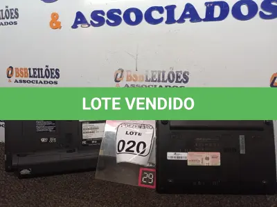 LOTE 020 - 02 NETBOOKS MARCA TOSHIBA E EEE. (NO ESTADO) ATENÇÃO! FAZER A VISITAÇÃO ANTES DE ARREMATAR, NÃO SABEMOS SE FUNCIONA. LEILÃO NÃO TEM GARANTIA E NEM DEVOLUÇÃO, SUJEITO A POSSÍVEIS AVARIAS VISÍVEIS/OCULTAS E/OU AUSÊNCIA DE COMPONENTES.