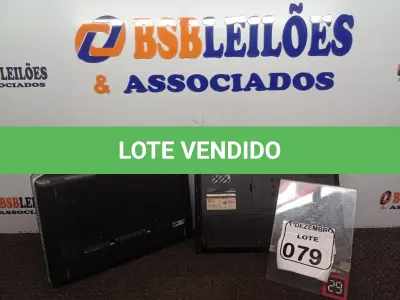 LOTE 079 - 02 NOTEBOOKS MARCAS E MODELOS DIVERSOS P/RETIRADA DE PEÇAS. (NO ESTADO) ATENÇÃO! FAZER A VISITAÇÃO ANTES DE ARREMATAR, NÃO SABEMOS SE FUNCIONA. LEILÃO NÃO TEM GARANTIA E NEM DEVOLUÇÃO, SUJEITO A POSSÍVEIS AVARIAS VISÍVEIS/OCULTAS E/OU AUSÊNCIA DE COMPONENTES.