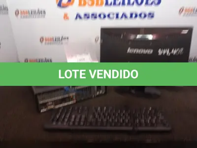 LOTE 363 - 01 CPU ITAUTEC, 01 MONITOR LENOVO E 01 TECLADO. (NO ESTADO) ATENÇÃO! FAZER A VISITAÇÃO ANTES DE ARREMATAR, NÃO SABEMOS SE FUNCIONA. LEILÃO NÃO TEM GARANTIA E NEM DEVOLUÇÃO, SUJEITO A POSSÍVEIS AVARIAS VISÍVEIS/OCULTAS E/OU AUSÊNCIA DE COMPONENTES.