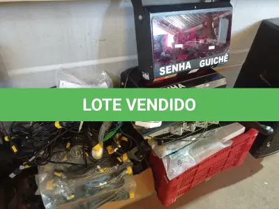 LOTE 161 - 01 LOTE C/DIVERSOS CABOS, PAINÉIS DE SENHAS, PERFURADORES DE PAPEL E MATERIAIS DIVERSOS. (NO ESTADO) ATENÇÃO! FAZER A VISITAÇÃO ANTES DE ARREMATAR, NÃO SABEMOS SE FUNCIONA. LEILÃO NÃO TEM GARANTIA E NEM DEVOLUÇÃO, SUJEITO A POSSÍVEIS AVARIAS VISÍVEIS/OCULTAS E/OU AUSÊNCIA DE COMPONENTES.