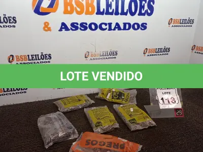 LOTE 113 - 6KG DE PREGOS MARCAS E MODELOS DIVERSOS. (NO ESTADO) ATENÇÃO! FAZER A VISITAÇÃO ANTES DE ARREMATAR, NÃO SABEMOS SE FUNCIONA. LEILÃO NÃO TEM GARANTIA E NEM DEVOLUÇÃO, SUJEITO A POSSÍVEIS AVARIAS VISÍVEIS/OCULTAS E/OU AUSÊNCIA DE COMPONENTES.