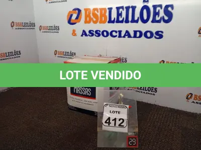 LOTE 412 - 01 MASSA CORRIDA MARCA LUZTOL 20KG(NOVO). (NO ESTADO) ATENÇÃO! FAZER A VISITAÇÃO ANTES DE ARREMATAR, NÃO SABEMOS SE FUNCIONA. LEILÃO NÃO TEM GARANTIA E NEM DEVOLUÇÃO, SUJEITO A POSSÍVEIS AVARIAS VISÍVEIS/OCULTAS E/OU AUSÊNCIA DE COMPONENTES.