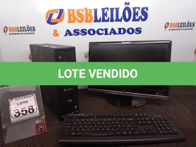 LOTE 358 - 01 CPU ITAUTEC, 01 MONITOR LENOVO E 01 TECLADO. (NO ESTADO) ATENÇÃO! FAZER A VISITAÇÃO ANTES DE ARREMATAR, NÃO SABEMOS SE FUNCIONA. LEILÃO NÃO TEM GARANTIA E NEM DEVOLUÇÃO, SUJEITO A POSSÍVEIS AVARIAS VISÍVEIS/OCULTAS E/OU AUSÊNCIA DE COMPONENTES.