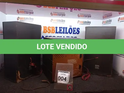 LOTE 004 - 01 MICROSSYSTEM MARCA SHARK ANTIGO. (NO ESTADO) ATENÇÃO! FAZER A VISITAÇÃO ANTES DE ARREMATAR, NÃO SABEMOS SE FUNCIONA. LEILÃO NÃO TEM GARANTIA E NEM DEVOLUÇÃO, SUJEITO A POSSÍVEIS AVARIAS VISÍVEIS/OCULTAS E/OU AUSÊNCIA DE COMPONENTES.