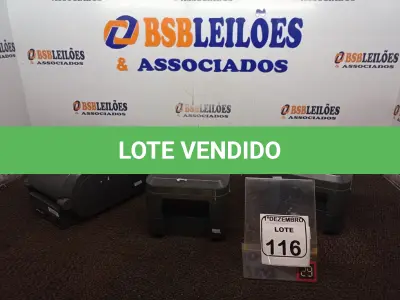 LOTE 116 - 03 IMPRESSORAS DE ETIQUETA MARCA ZEBRA. (NO ESTADO) ATENÇÃO! FAZER A VISITAÇÃO ANTES DE ARREMATAR, NÃO SABEMOS SE FUNCIONA. LEILÃO NÃO TEM GARANTIA E NEM DEVOLUÇÃO, SUJEITO A POSSÍVEIS AVARIAS VISÍVEIS/OCULTAS E/OU AUSÊNCIA DE COMPONENTES.