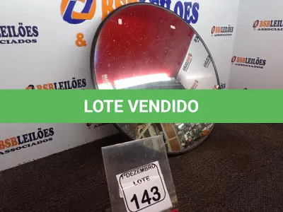 LOTE 143 - 01 ESPELHO DE GARAGEM P/PONTO CEGO. (NO ESTADO) ATENÇÃO! FAZER A VISITAÇÃO ANTES DE ARREMATAR, NÃO SABEMOS SE FUNCIONA. LEILÃO NÃO TEM GARANTIA E NEM DEVOLUÇÃO, SUJEITO A POSSÍVEIS AVARIAS VISÍVEIS/OCULTAS E/OU AUSÊNCIA DE COMPONENTES.