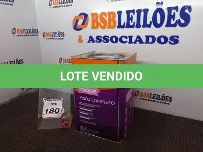 LOTE 180 - 01 LATA DE TINTA MARCA SUVINIL COR BRANCO NEVE ACRÍLICA PREMIUM 18L. (VALIDADE 10/2027) (NOVO) (NO ESTADO) ATENÇÃO! FAZER A VISITAÇÃO ANTES DE ARREMATAR, NÃO SABEMOS SE FUNCIONA. LEILÃO NÃO TEM GARANTIA E NEM DEVOLUÇÃO, SUJEITO A POSSÍVEIS AVARIAS VISÍVEIS/OCULTAS E/OU AUSÊNCIA DE COMPONENTES.