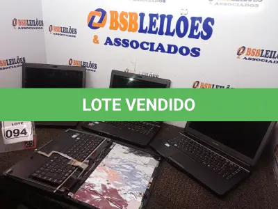 LOTE 094 - 04 NOTEBOOK’S MARCAS E MODELOS DIVERSOS P/RETIRADA DE PEÇAS. (NO ESTADO) ATENÇÃO! FAZER A VISITAÇÃO ANTES DE ARREMATAR, NÃO SABEMOS SE FUNCIONA. LEILÃO NÃO TEM GARANTIA E NEM DEVOLUÇÃO, SUJEITO A POSSÍVEIS AVARIAS VISÍVEIS/OCULTAS E/OU AUSÊNCIA DE COMPONENTES.